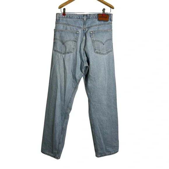 PARKE x Vintage Levi’s Baggy Tapered Crossover Light Wash Jeans - Picture 5 of 15